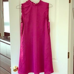 Fuschia silk dress